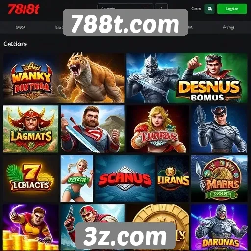 Análise dos jogos disponíveis no site 788t.com